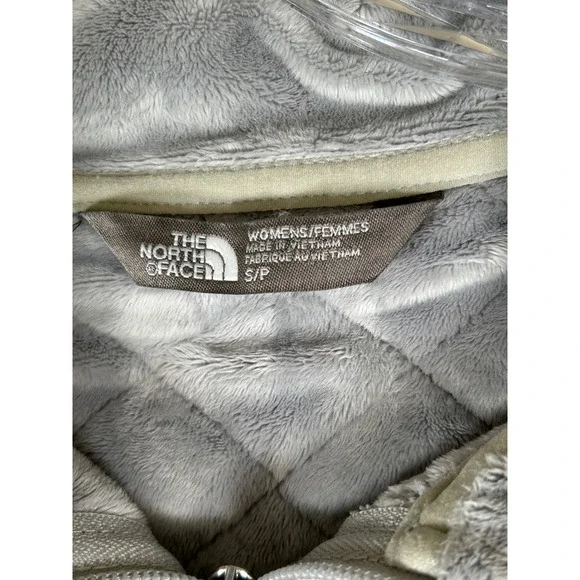 The North Face Caroluna Jacket Women S Quilted Fleece Lined Gray Full Zip Collar - Picture 5 of 12